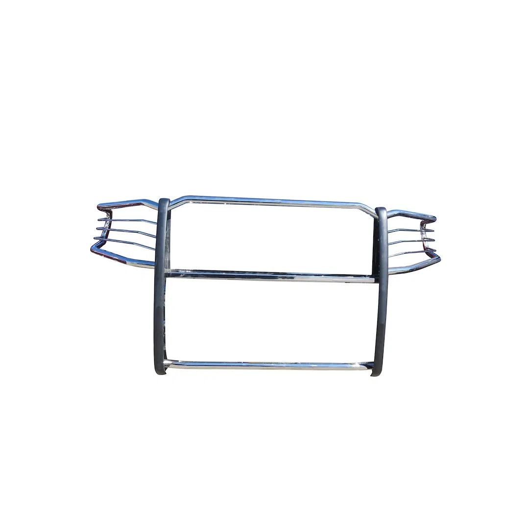 17DG111MSS – BLACK HORSE Grille Guard, 3-Piece Modular Polished Stainless Steel Modular 1-1/2 Inch Diameter With Brus...